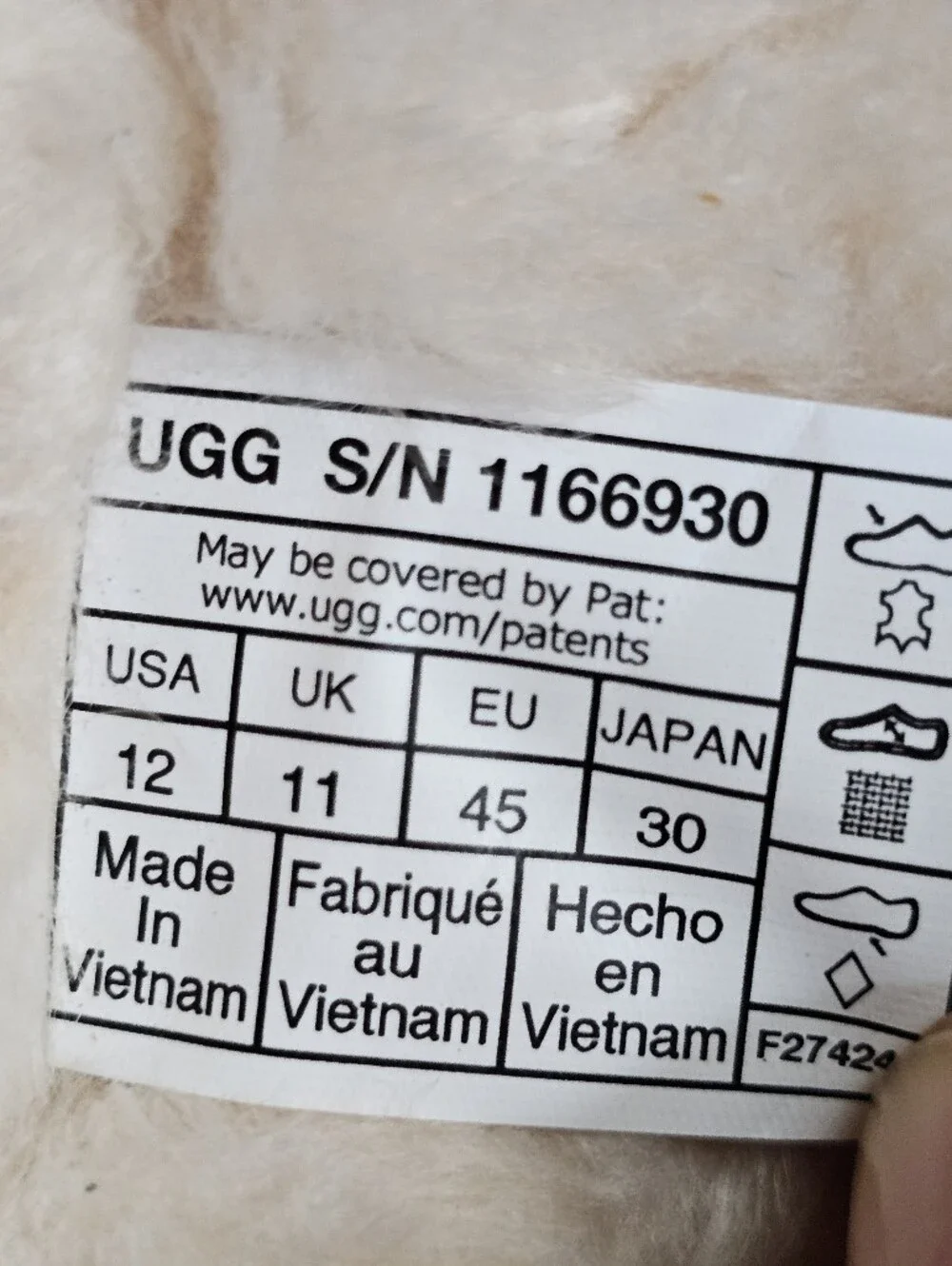 UGG Tasman Shaggy Suede Slippers Dark Apricot Men’s Size 12 Like New Box